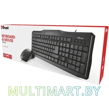 Комплект клавиатура + мышь Trust Classicline wired keyboard and mouse (21392) картинка 9